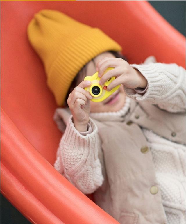 キッズミニ漫画フクロウ形スマートビデオカメラ写真ビデオ_2