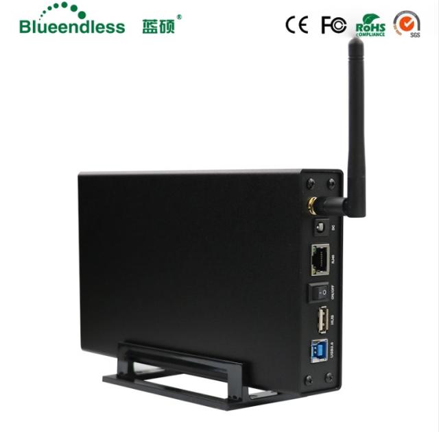 RJ45外付けハードドライブケースNas WifiアンテナワイヤレスWifi Sata