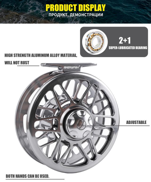 リバーストリームフィッシングフライリールメタルシーフィッシング左利き用シールフィッシングホイール リバーストリームフィッシングフライリールメタルシーフィッシング
