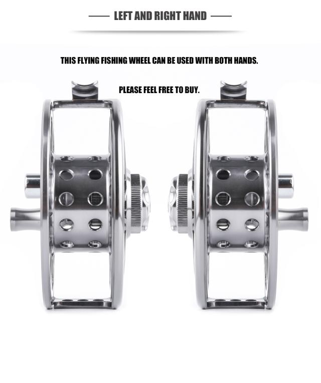 リバーストリームフィッシングフライリールメタルシーフィッシング