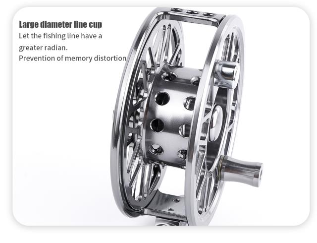 リバーストリームフィッシングフライリールメタルシーフィッシング