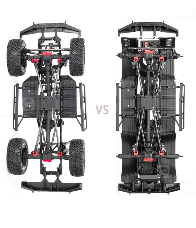 1/10 RCクローラーアキシャルSCX10 II 90046 90047用の黒い