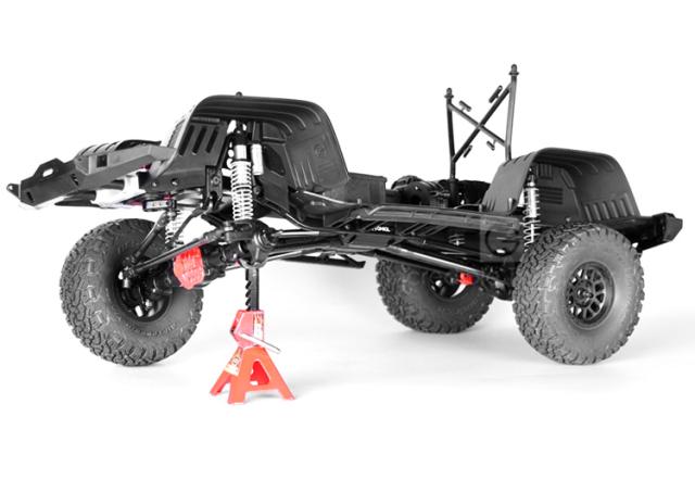 1/10 RCクローラーアキシャルSCX10 II 90046 90047用の黒い