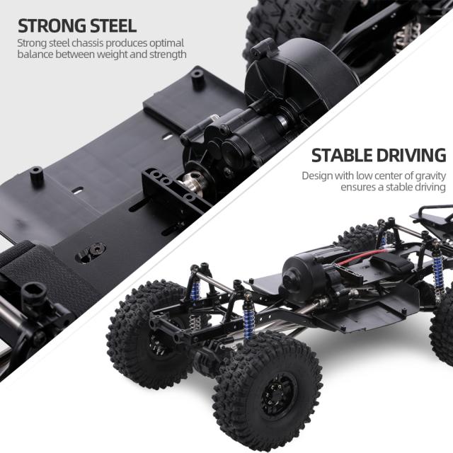 313 mm 12.3インチホイールベース組み立て式1/10 RCクローラーカー用