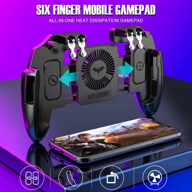 M10 6指モバイルゲームパッドゲームコントローラ用メモ携帯電話ゲームジョイスティック用放熱機能の通販はau Pay マーケット キキ屋