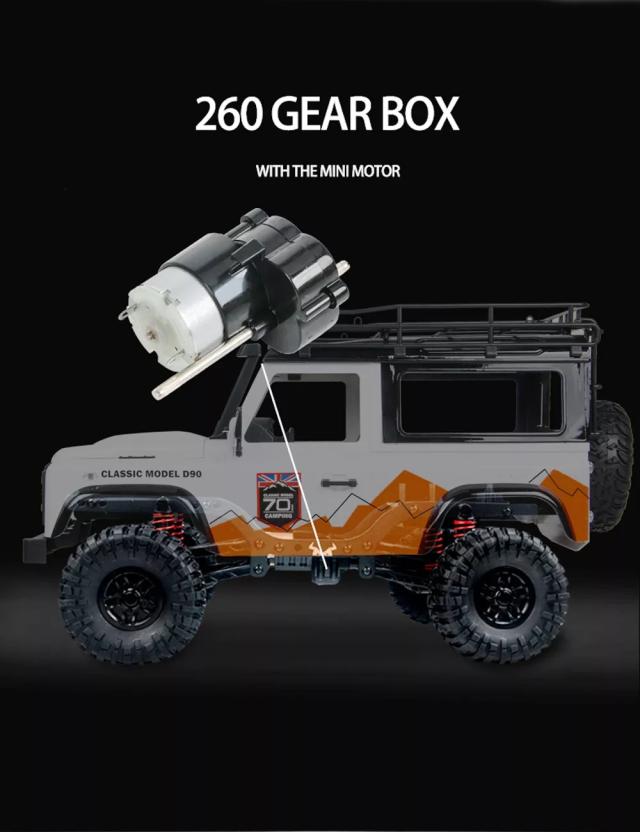 MN-99 2.4G 1/12 4WD RTRクローラーRCカー用ランドローバー70周年記念