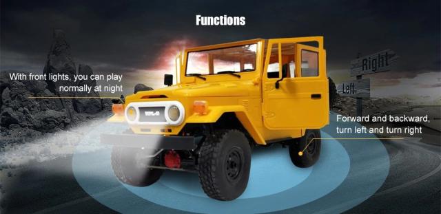 Wpl C34 1 16 Rtr 4wd 2 4gバギークローラーオフロードrcカー2ch車モデル付きヘッドライトプラスチック二重電池の通販はau Pay マーケット Blue Field