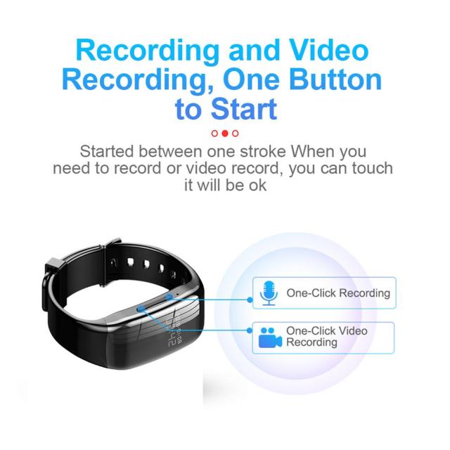 スポーツスマートブレスレットプロフェッショナルレコーディングペンHDノイズリダクションビデオレコーダースポーツミニカメラスマートウォッチ_8
