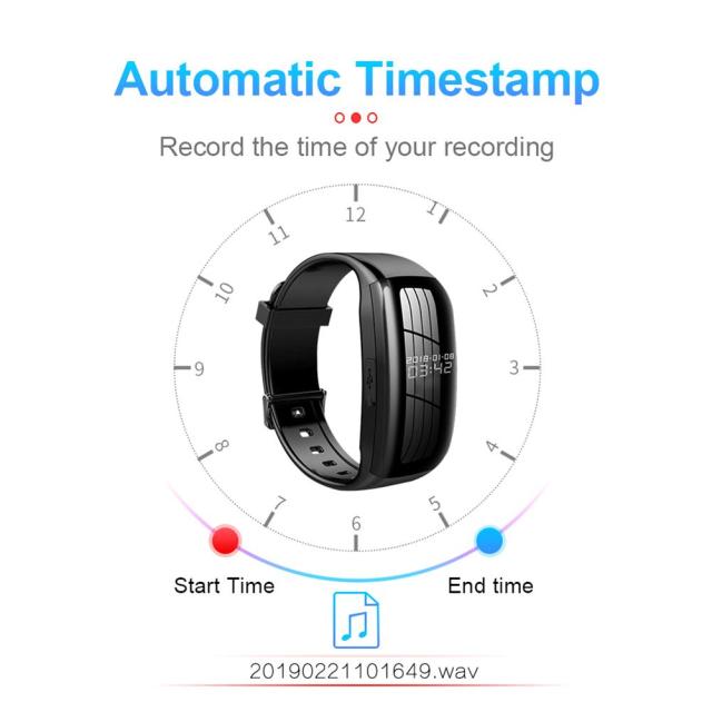 スポーツスマートブレスレットプロフェッショナルレコーディングペンHDノイズリダクションビデオレコーダースポーツミニカメラスマートウォッチ_9