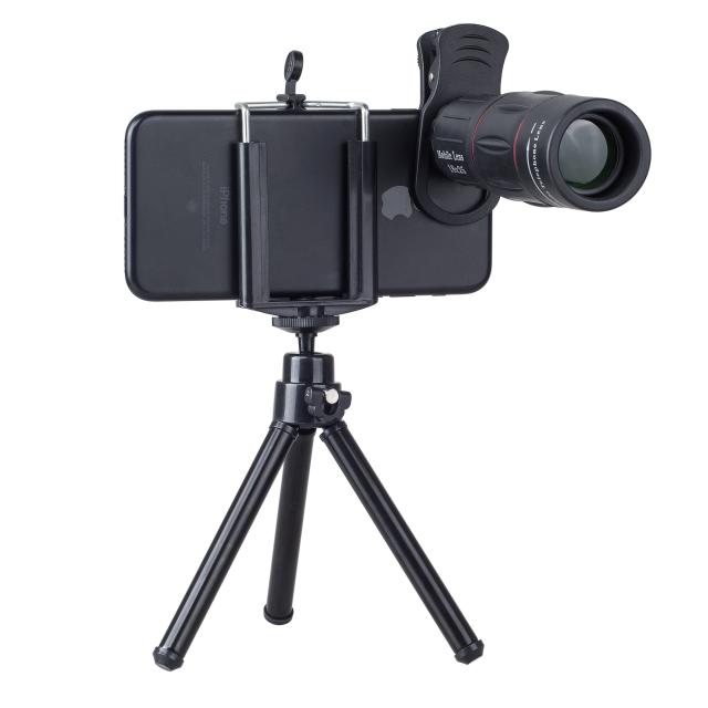 スマホ用カメラレンズ 望遠レンズ 18x25 単眼 ズームレンズ HD