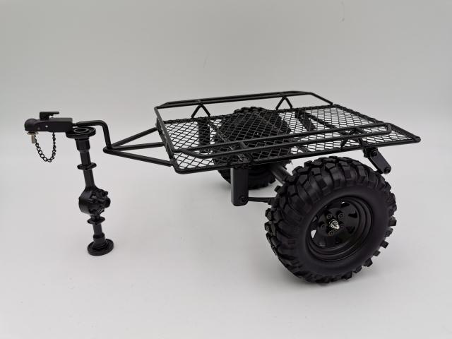 D90 SCX10 TRX-4用1/10シミュレーションクライミングカーDIYメタルトレーラーの通販は 6,106円