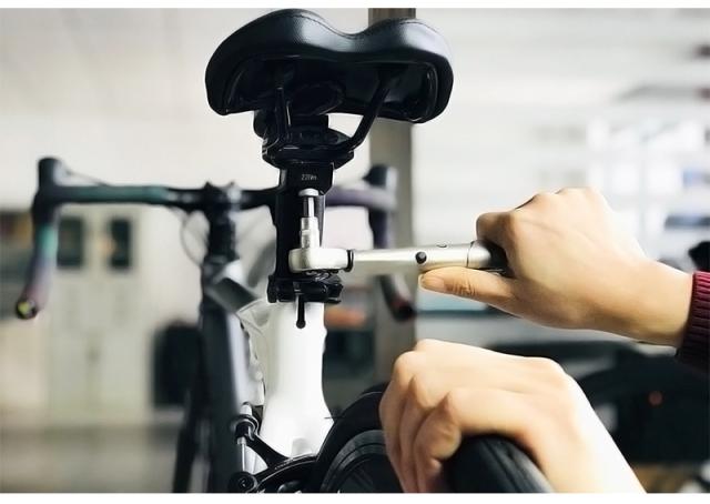 バイクハンド自転車修理ツールキットバイクトルクレンチアレンキーツールソケットセットロードMTBバイクツール1/4 ``トルクフィックスセット2-24 NM_14