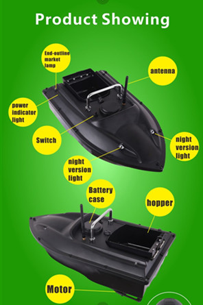 RCベイトボートフィッシュファインダースピードクルーズヨー補正船強風抵抗ABS RCベイトボート RCベイトボートフィッシュファインダースピードクルーズヨー補正船強風
