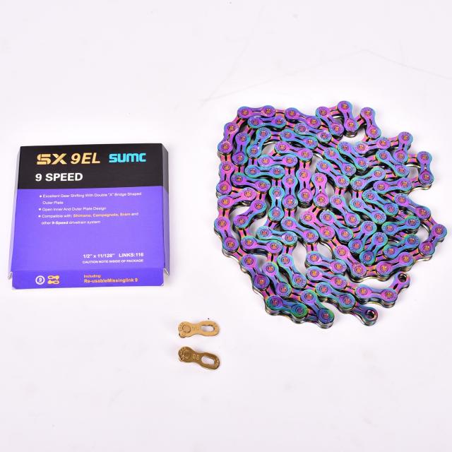 SUMC自転車チェーン9 10 11 12速度自転車可変速度チェーンMTB Mountain