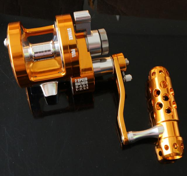 フルメタル塩水ジギングリール左/右手7 + 1BBスーパーパワー30Kgビッグ