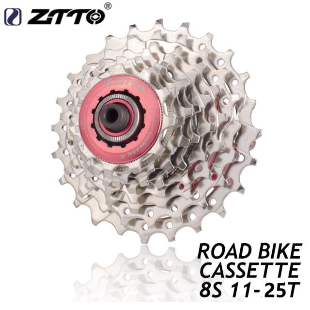 ZTTO 8スピード11-25Tロードバイクカセットワイドレシオ自転車フリー