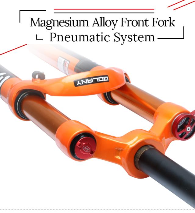 Bolany MTB自転車フォークマグネシウム合金エアサスペンション26 27.5 29インチ32 HL RL100mm自転車フォークロックアウト用自転車アクセサリー_10