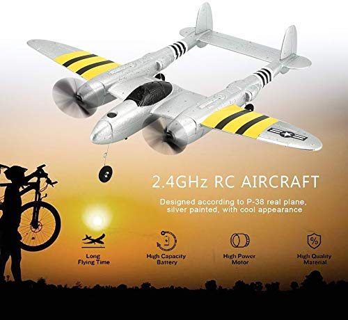 FX-816第二次世界大戦空軍P38 RC飛行機2.4 GHz 2CH RC航空機固定