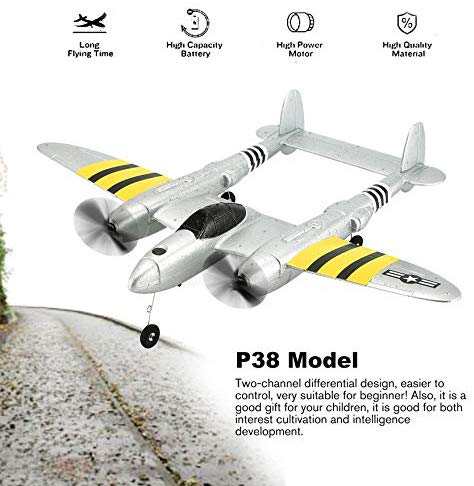FX-816第二次世界大戦空軍P38 RC飛行機2.4 GHz 2CH RC航空機固定