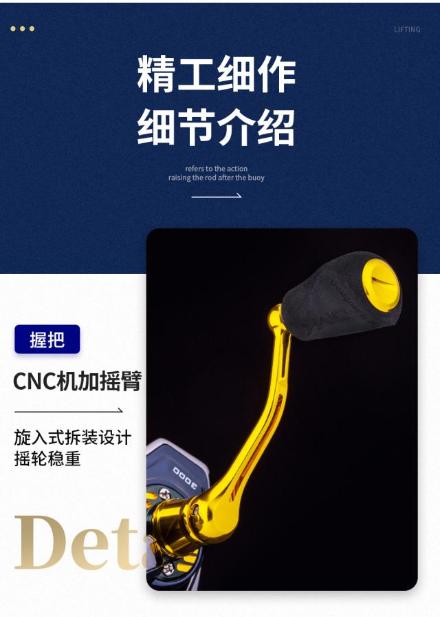 スピニング海水釣りリール6.0：1 / 7.2：1 / 10BB CNCハンドルEVA