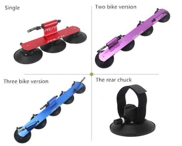 車のルーフバイクラックキットMTB自転車フォークスタンドキャリア吸引