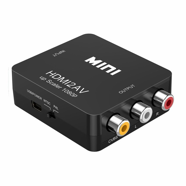 HDMI-AVアダプター HDビデオ コンバーター ボックス HDMI-RCA AV