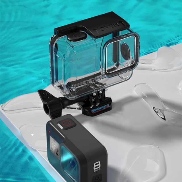 Gopro Hero 8用ソフトラバーキー防水ハウジングシェルgopro8アクションカメラ用ブラックダイビング保護ケースフィルターの通販はau Pay マーケット キキ屋