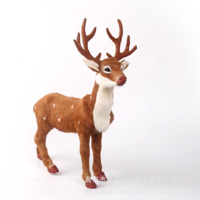 シミュレーション鹿ぬいぐるみニホンジカ鹿おもちゃ本棚装飾ホーム