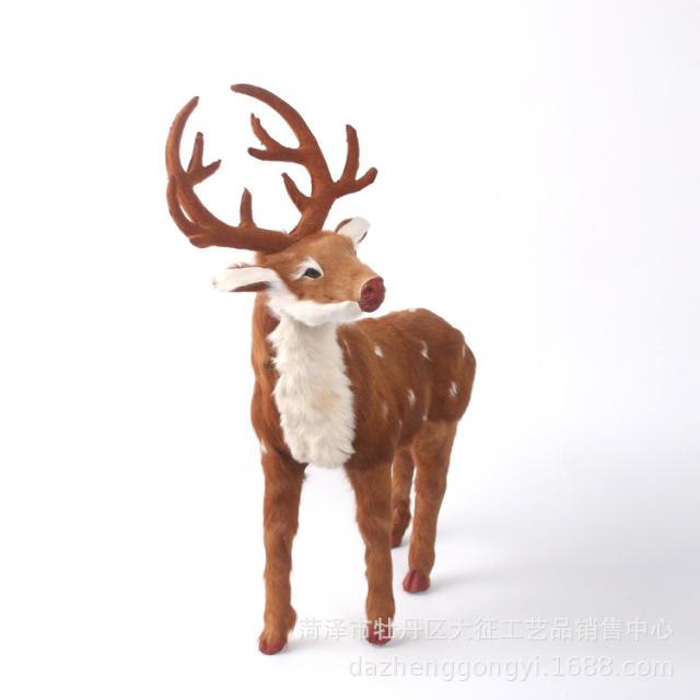 シミュレーション鹿ぬいぐるみニホンジカ鹿おもちゃ本棚装飾ホーム