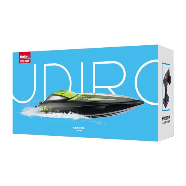 UdiR / C UDI908 RC船2.4G 40km / hブラシレス高速2層防水水冷システム