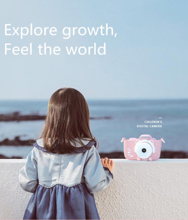 子供カメラミニDSLR 24MP WiFiバージョンビデオ録画写真子供の誕生日プレゼント