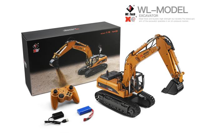 WLtoys 16800 1/16 2.4GショベルRCカーおもちゃ23チャンネル道路建設 