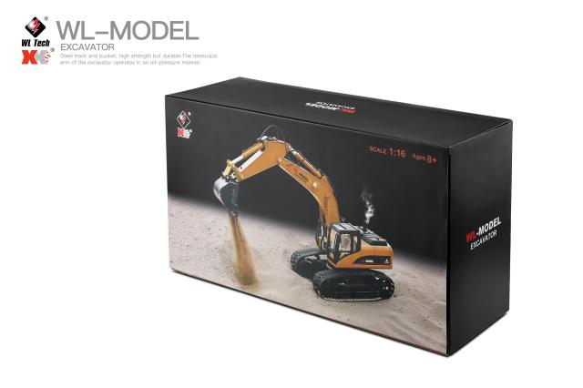 WLtoys 16800 1/16 2.4GショベルRCカーおもちゃ23チャンネル道路建設 