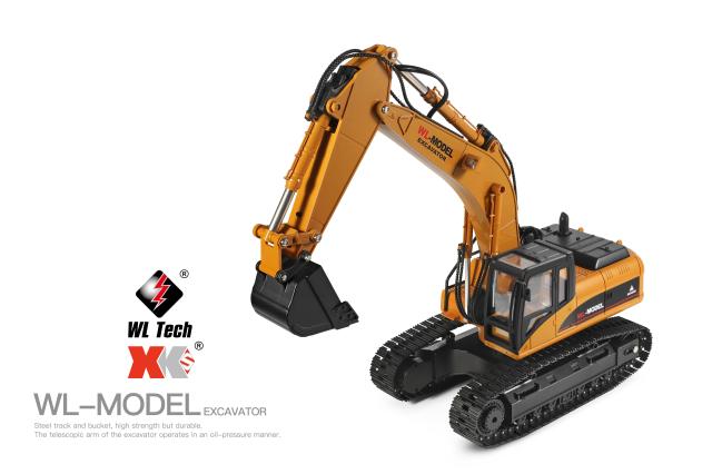 WLtoys 16800 1/16 2.4GショベルRCカーおもちゃ23チャンネル道路建設 