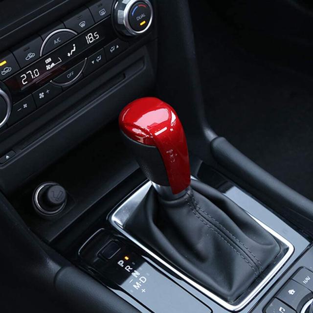 マツダ2 3 6 CX3 / CX5のカーボンファイバープリントギアシフトノブ 