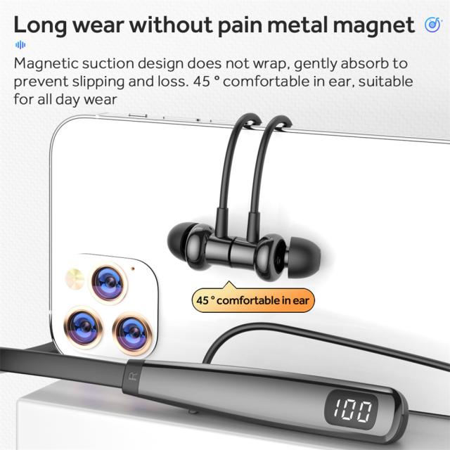 Y10 Bluetooth対応ヘッドセット ノイズリダクション 音楽イヤホン LED
