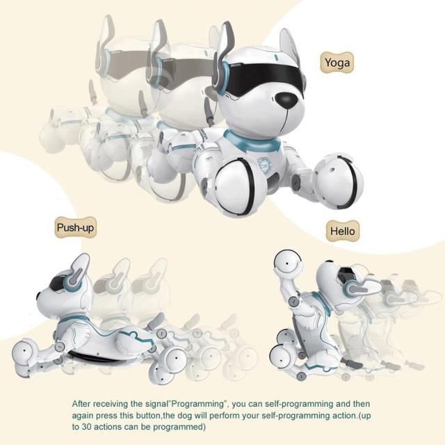 スマート ロボット 犬 スタント 早期教育 模倣動物 おもちゃ リモート コントロール_8