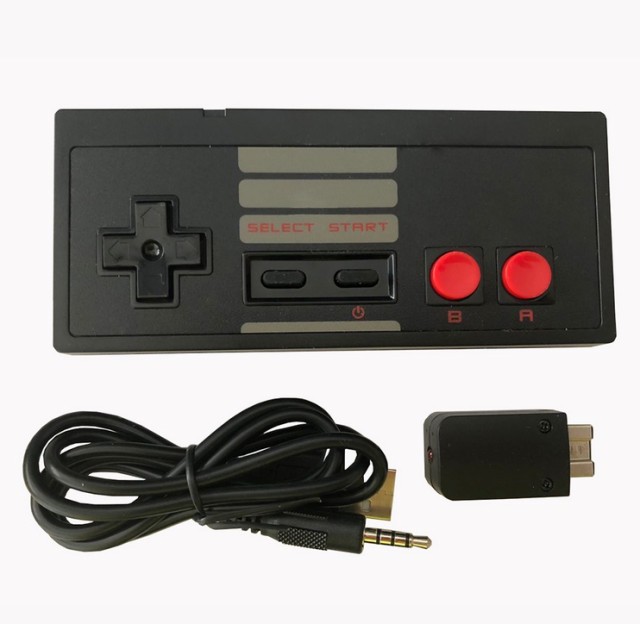 無無線レシーバーゲームパッドとUSBレシーバーを備えたNES mini