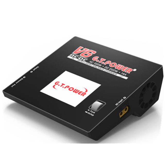 G.T.電源V6 AC 100W DC 200W 14A 100-240V NiCd / NiMH LiPo LiFe LiIo LiHV Pb（鉛蓄電池）バッテリー用インテリジェントバランス充電器