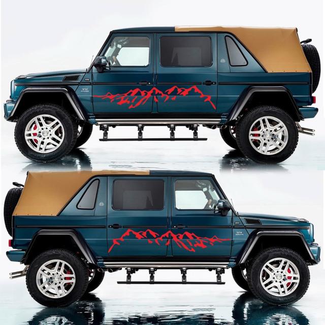 車のデカールマウンテンスタイリング車のドアサイドデコレーションステッカー自動ボディステッカービニールデカール自動ステッカーの通販はau Pay マーケット Blue Field