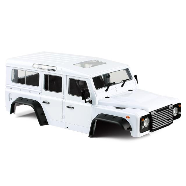 プラスチック313mm 12.3インチホイールベースD110ディフェンダーボディシェル1/10 RCクローラーカーTraxxas TRX4アキシャルSCX10 90046用