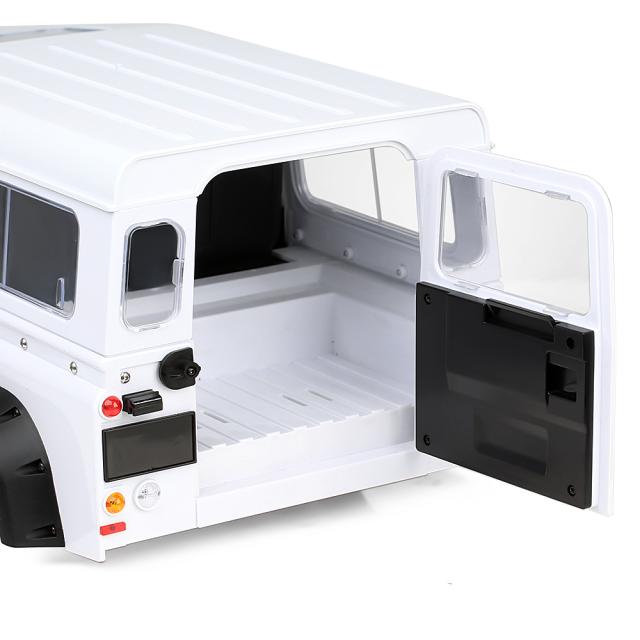 プラスチック313mm 12.3インチホイールベースD110ディフェンダーボディシェル1/10 RCクローラーカーTraxxas TRX4アキシャルSCX10 90046用