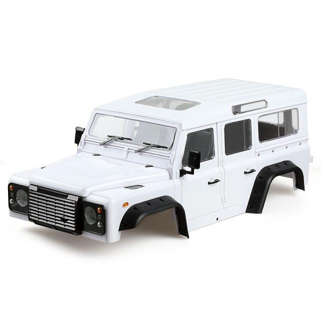 プラスチック313mm 12.3インチホイールベースD110ディフェンダーボディシェル1/10 RCクローラーカーTraxxas TRX4アキシャルSCX10 90046用
