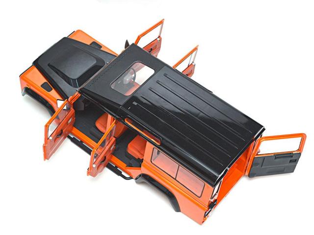 プラスチック313mm 12.3インチホイールベースD110ディフェンダーボディシェル1/10 RCクローラーカーTraxxas TRX4アキシャルSCX10 90046用