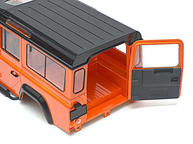 プラスチック313mm 12.3インチホイールベースD110ディフェンダーボディシェル1/10 RCクローラーカーTraxxas TRX4アキシャルSCX10 90046用