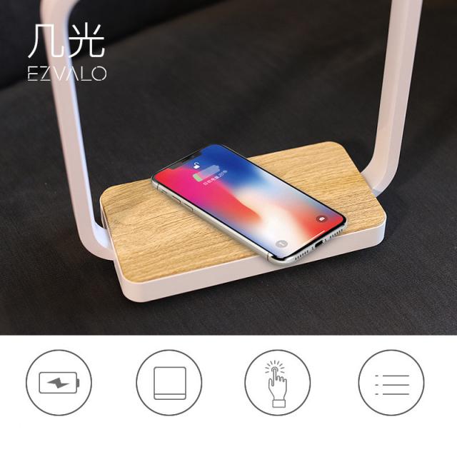 EZVALOデスクテーブルランプスマートホームフォンワイヤレス充電誘導スクエアナイトライト EZVALOデスクテーブルランプスマートホームフォンワイヤレス充電誘導
