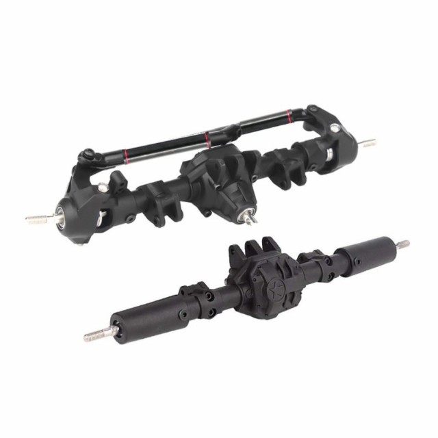 1/10アキシャルSCX10 RC4WD D90 RCクローラークライミングカーアップグレードパーツ用プラスチックブリッジ車軸シャフトの通販は