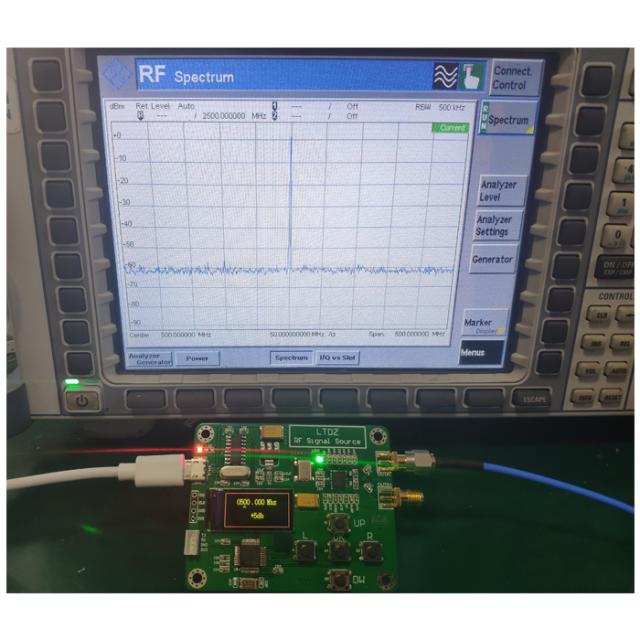 LTDZ MAX2870 STM32 23.5-6000MHz信号ソースモジュールUSB 5V電源周波数およびモードアクセサリ