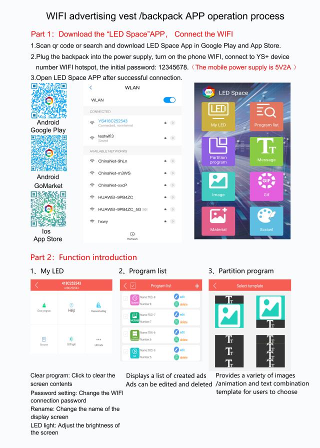 WiFi LEDスクリーンの広告のバックパックは歩くことのための防水DIY動