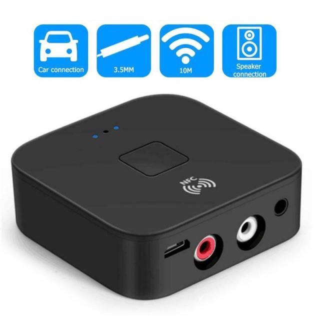 Bluetooth 5.0 レシーバー 3.5mmオーディオ対応 bluetooth レシーバー 車 オーディオ トランスミッター